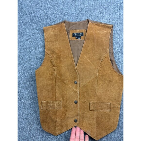 Marco Morani Other - Vintage Marco Morani Leather Vest Men's M Brown Western Snap Up Moto